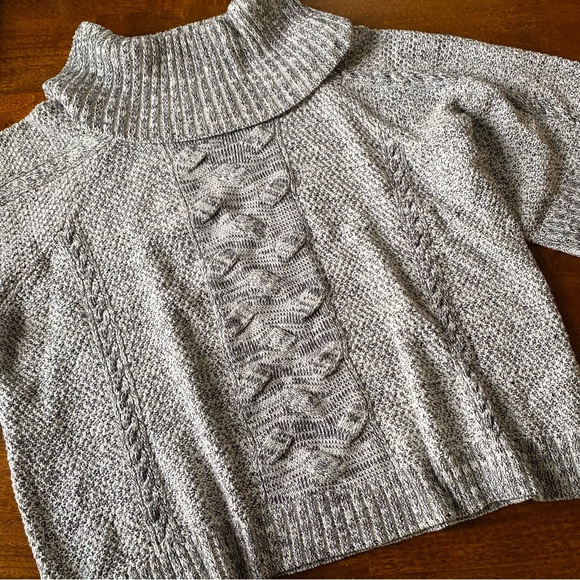 Anthropologie Field Flower Cabled Cowl Pullover - Picture 2 of 8